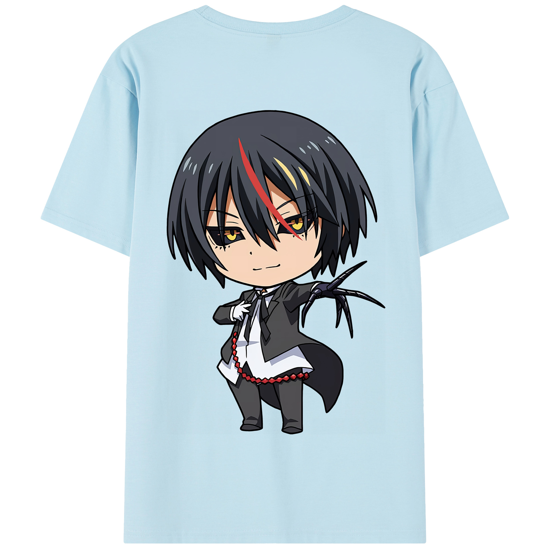 （画像用） 転スラ Regarding Reincarnated to Slime 綿100％半袖Tシャツ（背面プリント）